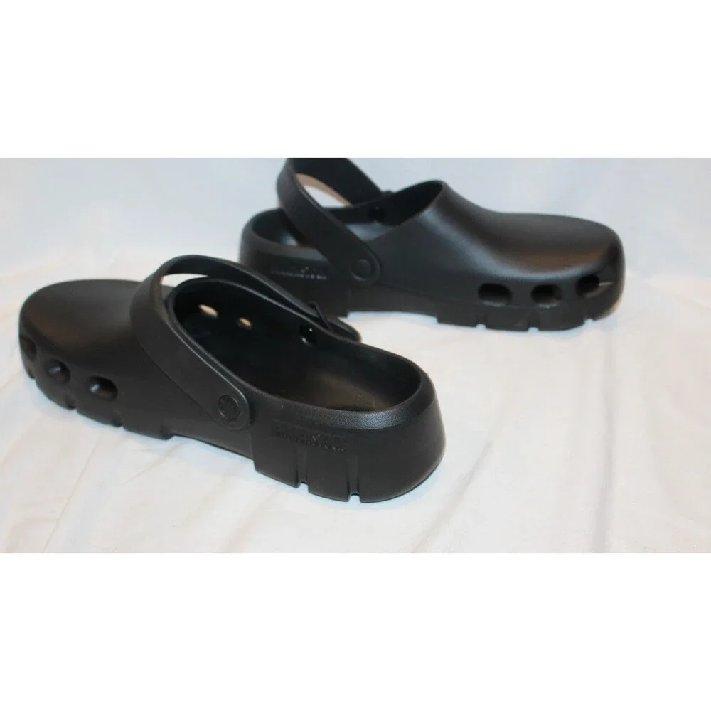 BIRKENSTOCK MEN'S BIRKI FLOW EVA CLOGS BLACK NEW EU 45 REGULAR US 12